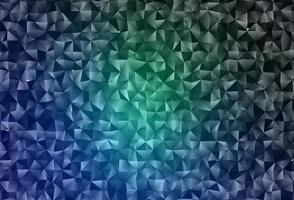 Dark Blue, Green vector blurry triangle pattern.