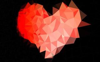 Light Red vector abstract polygonal cover.