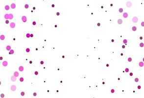 Light Pink vector background with bubbles.