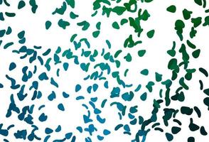 Light Blue, Green vector background with abstract forms.