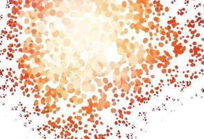 Light Red, Yellow vector background with bubble shapes.