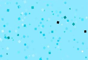 Light BLUE vector texture in poly style with circles, cubes.