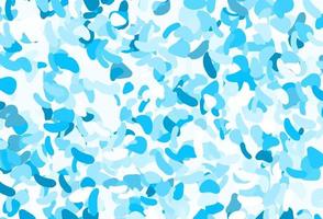 Light BLUE vector pattern with chaotic shapes.