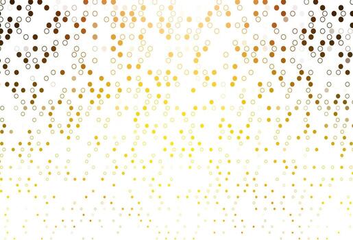 Light Yellow, Orange vector texture with disks.