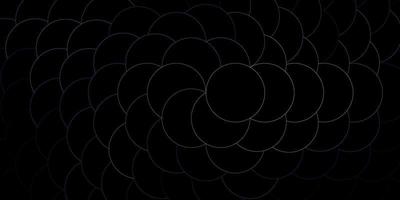 patrón de vector azul oscuro con esferas.