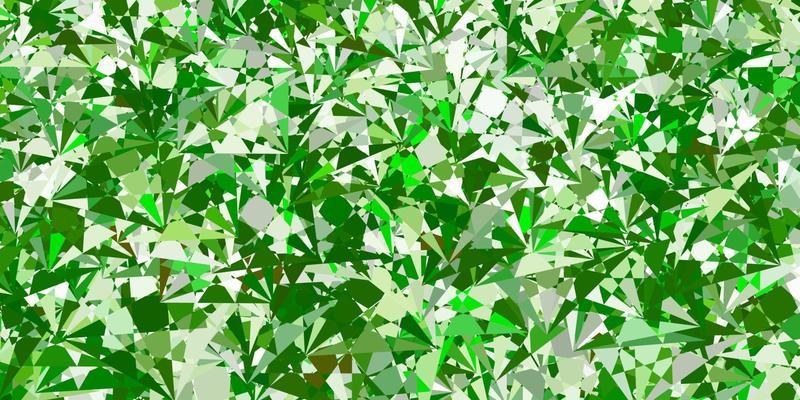Light Green vector pattern with polygonal shapes.