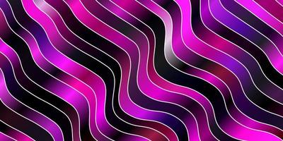 Dark Purple, Pink vector backdrop with circular arc.