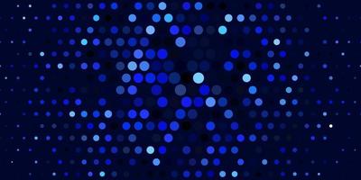 Dark BLUE vector background with bubbles.