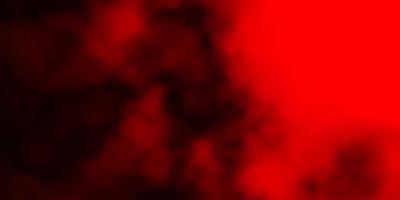 Dark Red vector texture with cloudy sky.