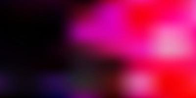 Dark purple, pink vector gradient blur pattern.