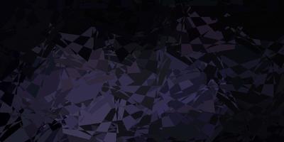 Dark Gray vector background with triangles.