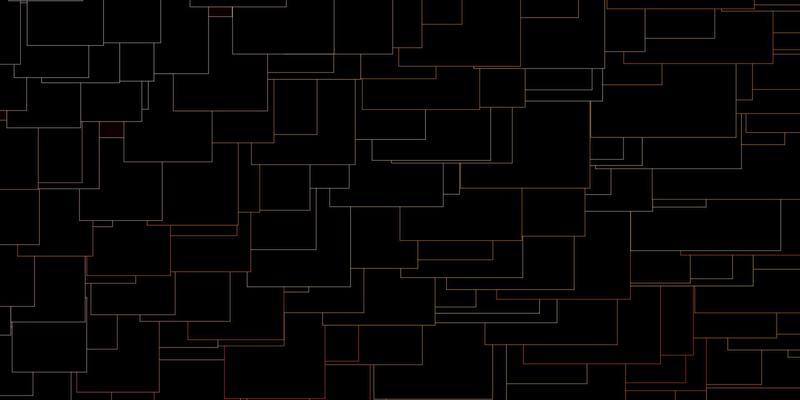 Dark Orange vector pattern in square style.