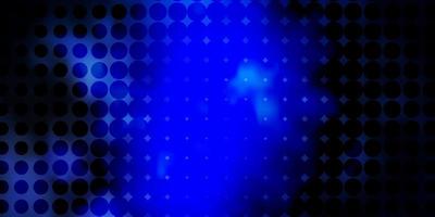 Dark BLUE vector backdrop with dots.