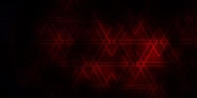 Dark Red vector layout with lines, triangles.