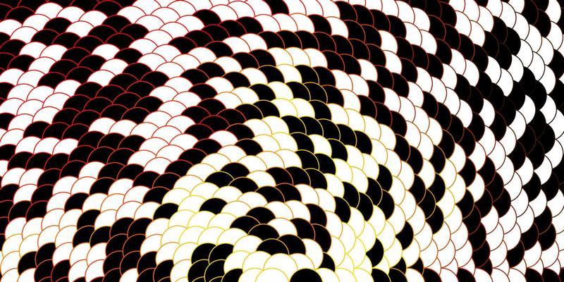Dark Red, Yellow vector backdrop with circles.