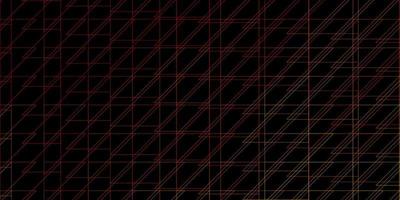 Dark Orange vector background with lines.