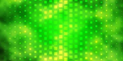 Light Green, Yellow vector backdrop with rectangles.