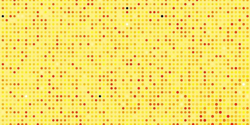 Light Orange vector pattern with circles.