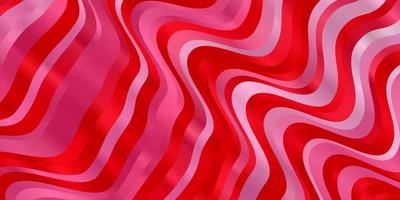 Light Red vector background with lines.
