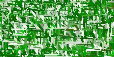 Light green vector background with triangles.