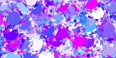 Light Blue, Red vector backdrop with triangles, lines.