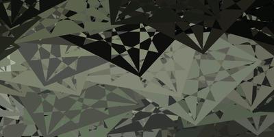 Dark Gray vector backdrop with triangles, lines.