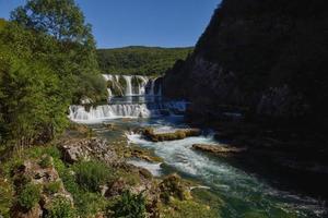 vista del paisaje de la cascada foto