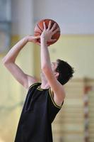 vista del jugador de baloncesto foto