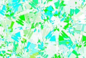 Light Green vector backdrop with triangles, lines.