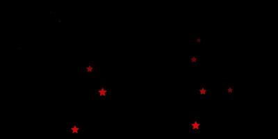 Dark Red vector pattern with abstract stars.