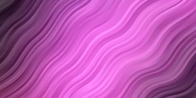 Light Purple, Pink vector background with bent lines.