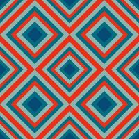 Vintage aestethic pattern with triangles in the style of the 70s and 60 vector
