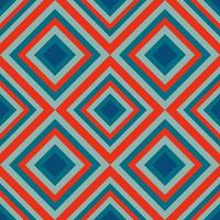 Vintage aestethic pattern with triangles in the style of the 70s and 60 vector