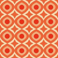 Vintage retro geometric pattern in the style of the 70s and 60s. vector
