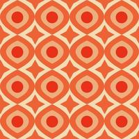 Vintage retro geometric pattern in the style of the 70s and 60s. vector