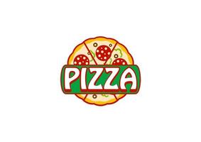 Italian pizza icon vector