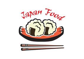 Japanese seafood icon vector