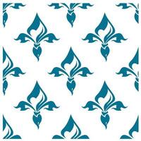 Classical French fleur-de-lis seamless pattern vector