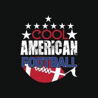 cool American football. Can be used for Football logo sets, Athletic T-shirt fashion design, Sport Typography, sportswear apparel, t-shirt vectors,  greeting cards, messages,  and mugs vector