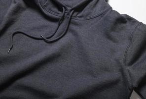 Black sweatshirts with hoodie for logo mockup template photo