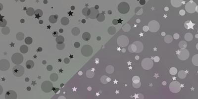 Vector template with circles, stars.