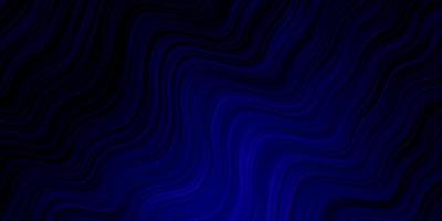 Dark BLUE vector template with curves.