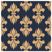 Classic French fleur-de-lis seamless pattern vector