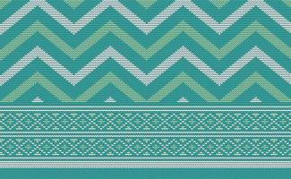 White and Green Knitted Pattern Vector, Embroidery Diagonal Background, Ethnic Style texture vector