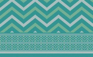 White and Green Knitted Pattern Vector, Embroidery Diagonal Background, Ethnic Style texture vector