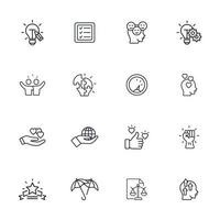 core values icons set . core values pack symbol vector elements for infographic web