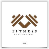 gimnasio fitness moderno logo premium elegante plantilla vector eps 10