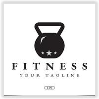 gimnasio fitness moderno logo premium elegante plantilla vector eps 10