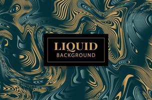 Liquid background with Wave color Liquid shape and holographic iridescence. Vector backdrop for your design