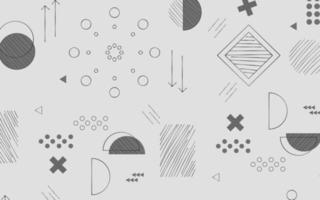 Sketch geometry shapes vector